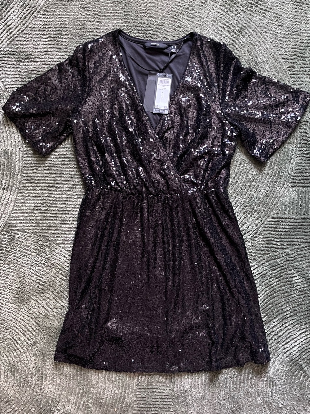 NWT-  Vera Moda Black Sequin Dress
